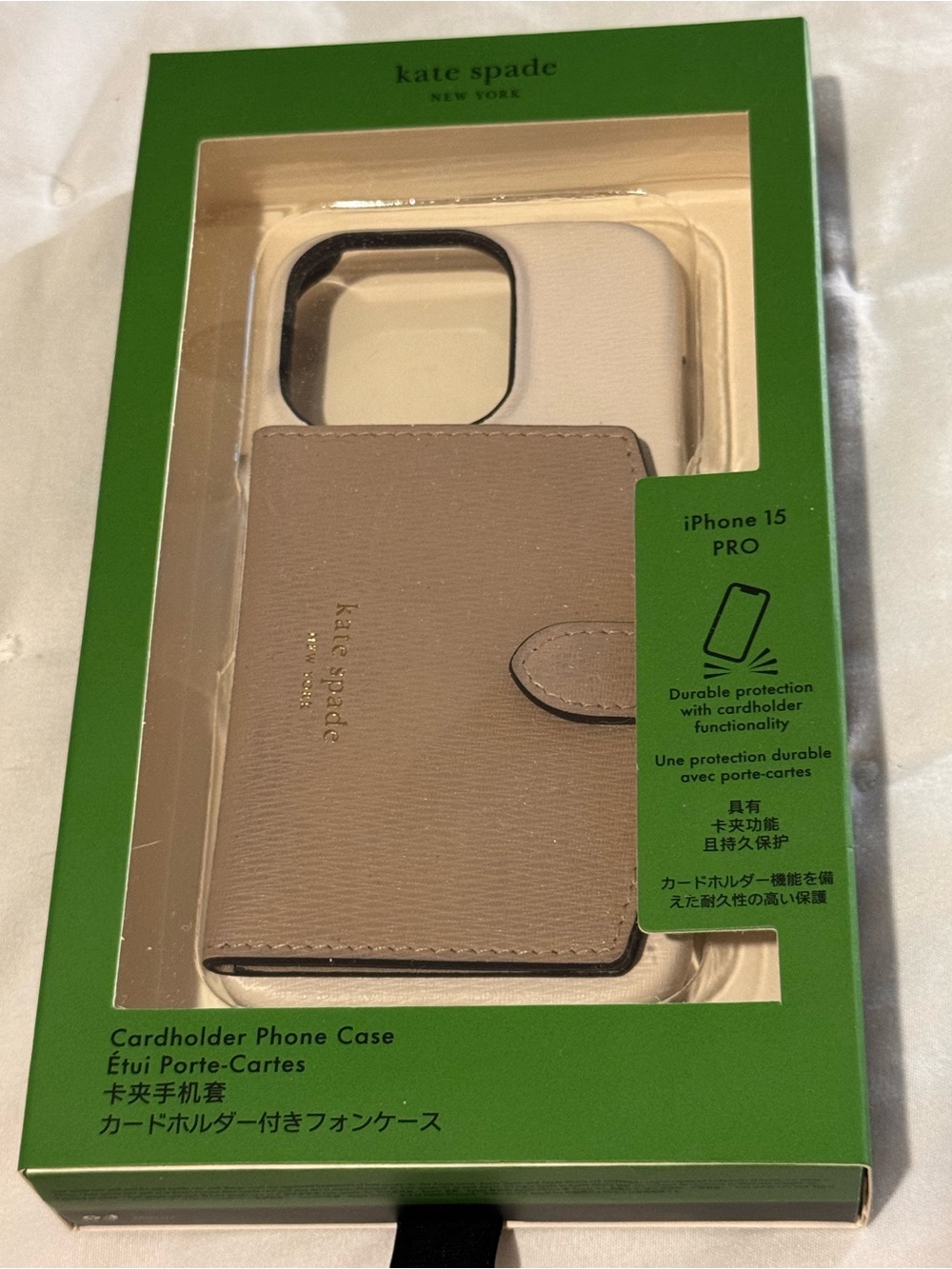 Kate Spade New York Morgan Colorblocked Cardholder Wallet Case iPhone 15 Pro